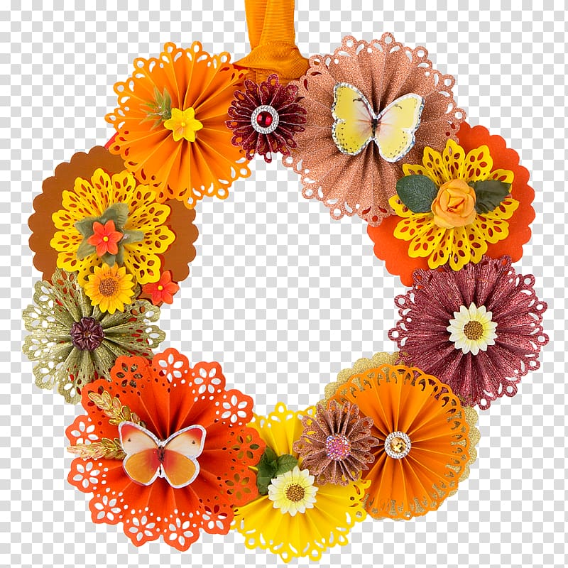 Paper Floral design Wreath Rosette Flower, flower transparent background PNG clipart