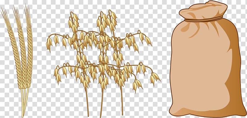 Cereal Rice Wheat Food, wheat harvest sacks transparent background PNG clipart