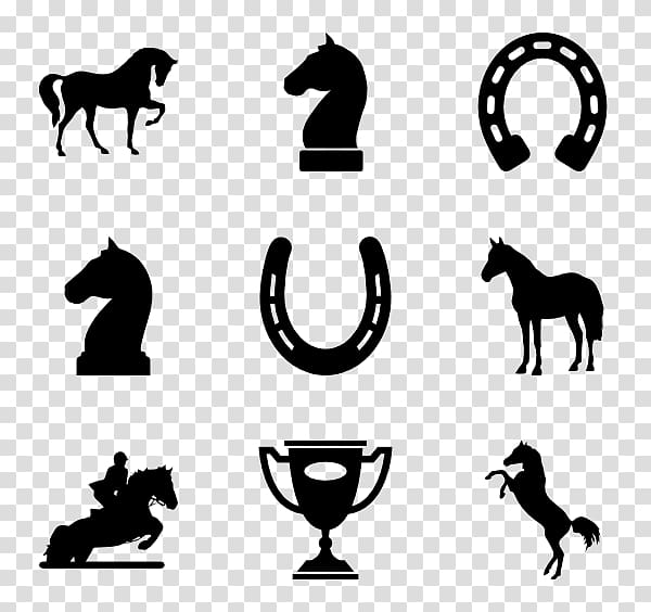 Mustang Pony Computer Icons Black , horsemanship transparent background PNG clipart