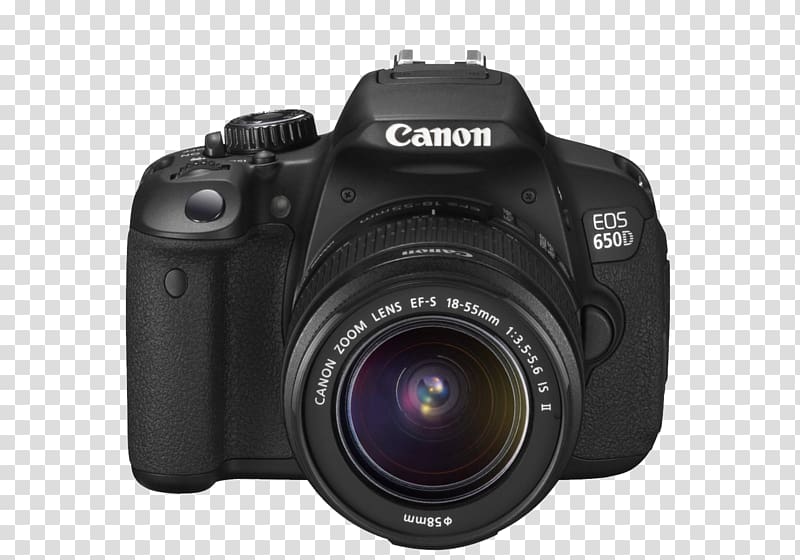 Digital SLR Canon EOS 650D Canon EOS 1200D Canon EOS 750D Canon EOS 700D, camera lens transparent background PNG clipart