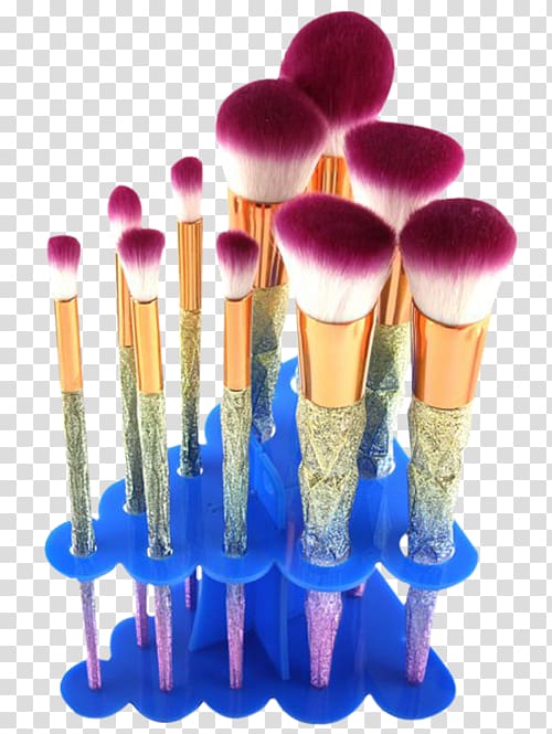 Makeup brush Cosmetics Test Tubes, clothing x display rack transparent background PNG clipart
