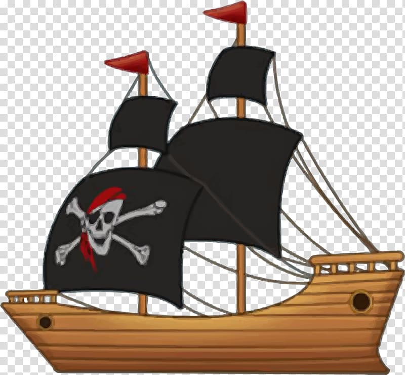 brown pirate boat , Ship Piracy , Pirate ship sailing transparent background PNG clipart