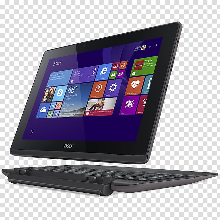 Laptop Acer Iconia Acer Aspire Intel Atom 2-in-1 PC, Laptop transparent background PNG clipart
