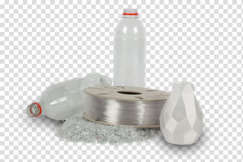 PET bottle recycling Plastic 3D printing filament, perfume bottle transparent background PNG clipart
