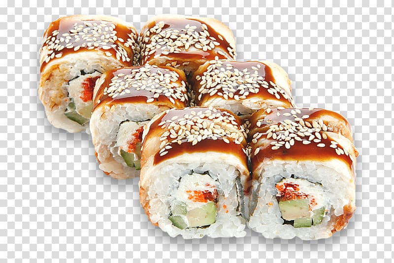Makizushi California roll Sushi Pizza Unagi, sushi transparent background PNG clipart