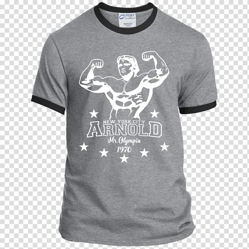 Ringer T-shirt Hoodie Clothing, arnold schwarzenegger bodybuilding clothing transparent background PNG clipart