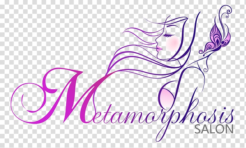 Metamorphosis Salon logo, Beauty Parlour Logo Hairdresser Hair Care, beauty transparent background PNG clipart