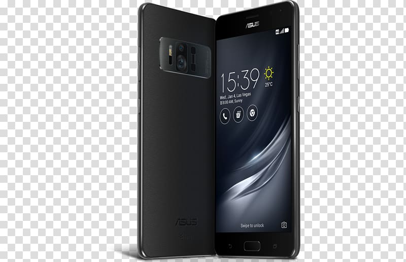ZenFone 3 Asus Zenfone AR ZS571KL 64GB [Black] SIM Unlocked Smartphone Dual SIM, smartphone transparent background PNG clipart