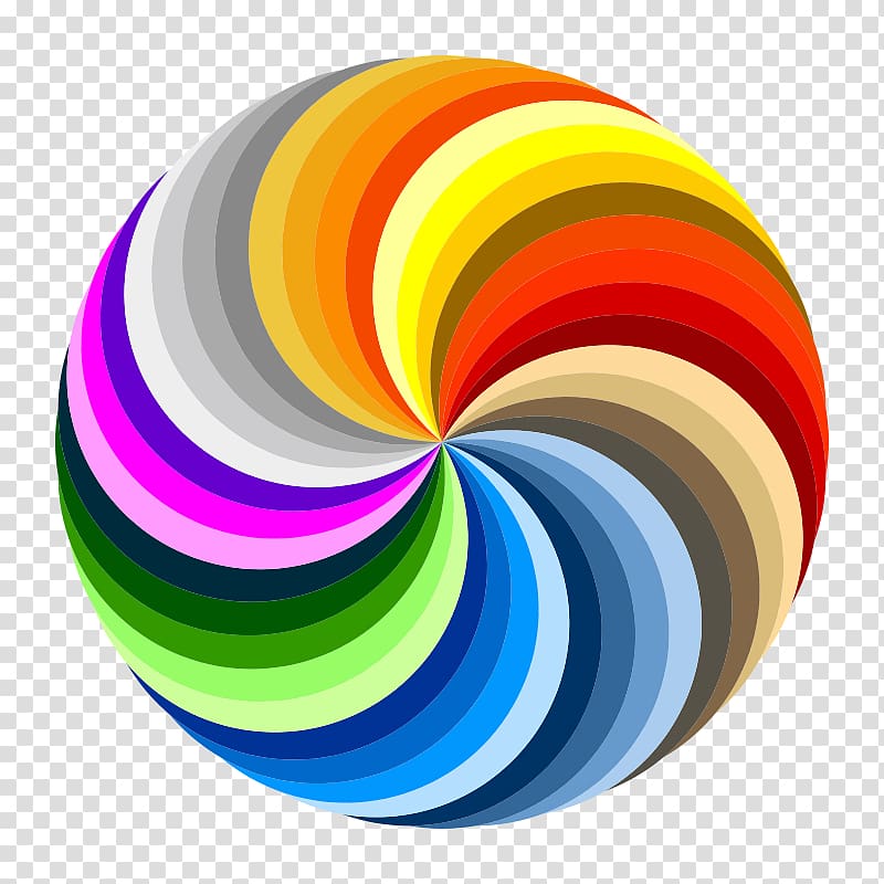 Pinwheel Color wheel Rainbow , Swirl transparent background PNG clipart