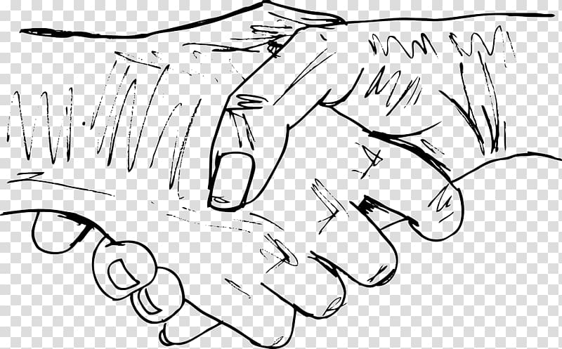 Handshake Sketch, shake hands transparent background PNG clipart