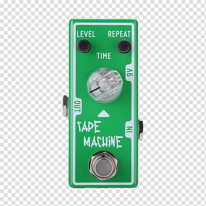 Effects Processors & Pedals Delay Distortion Tape recorder Music, guitar transparent background PNG clipart