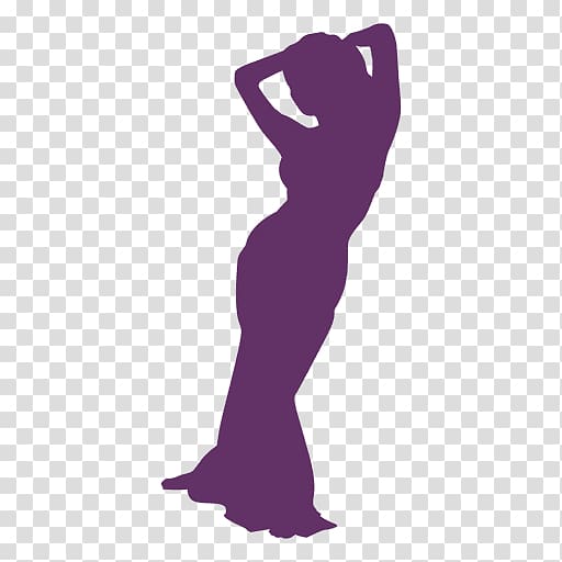 Dancer Belly dance, Silhouette transparent background PNG clipart