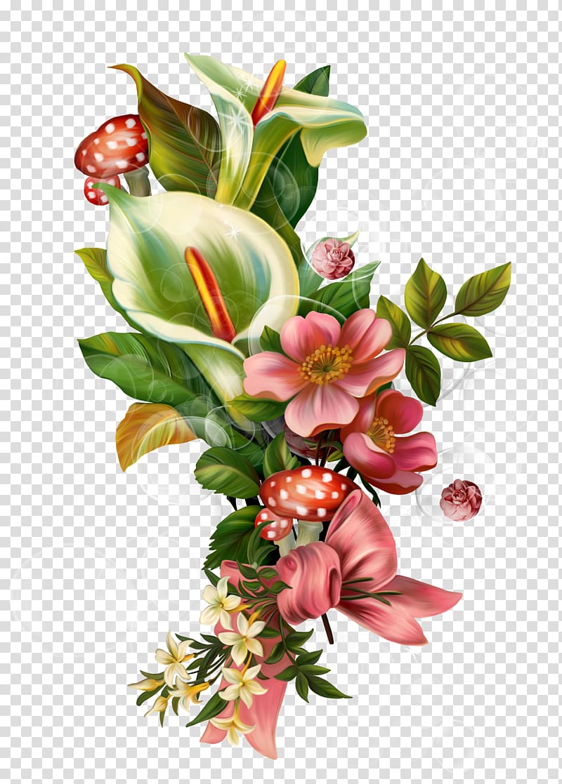 Visual arts Floral design Flower Drawing , Floating Bouquet transparent background PNG clipart