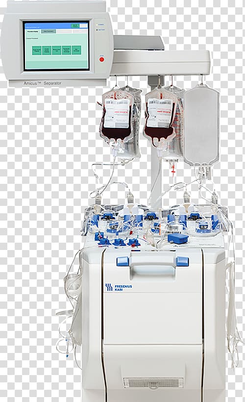 Medical Equipment Plasmapheresis Fresenius Kabi, blood transparent background PNG clipart