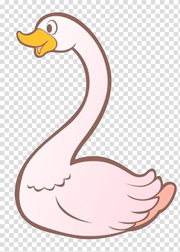 Swan goose Tundra Swan Domestic goose Cartoon, Cartoon Goose transparent background PNG clipart