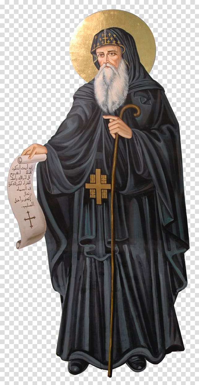 Robe Artist Abbess Saint, st antony transparent background PNG clipart