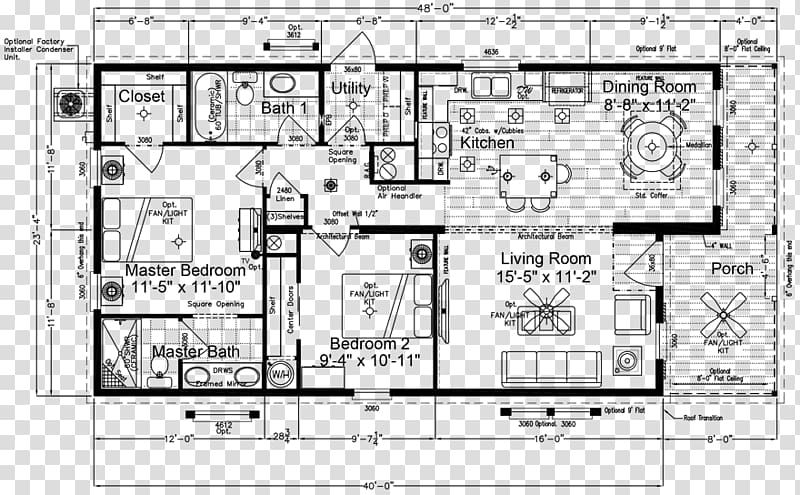 Floor plan Mobile home House Manufactured housing Prefabricated home, house transparent background PNG clipart