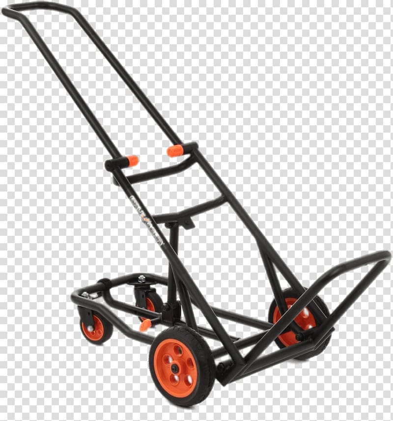red and black steel stroller frame, Multifunctional Cart transparent background PNG clipart