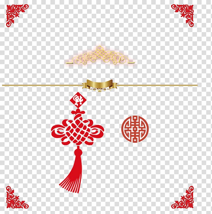 Chinesischer Knoten Cdr , Chinese New Year decorative motifs knot transparent background PNG clipart