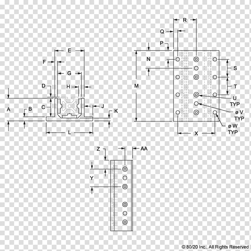 80/20 Linear-motion bearing Linear motion T-slot nut, line transparent background PNG clipart