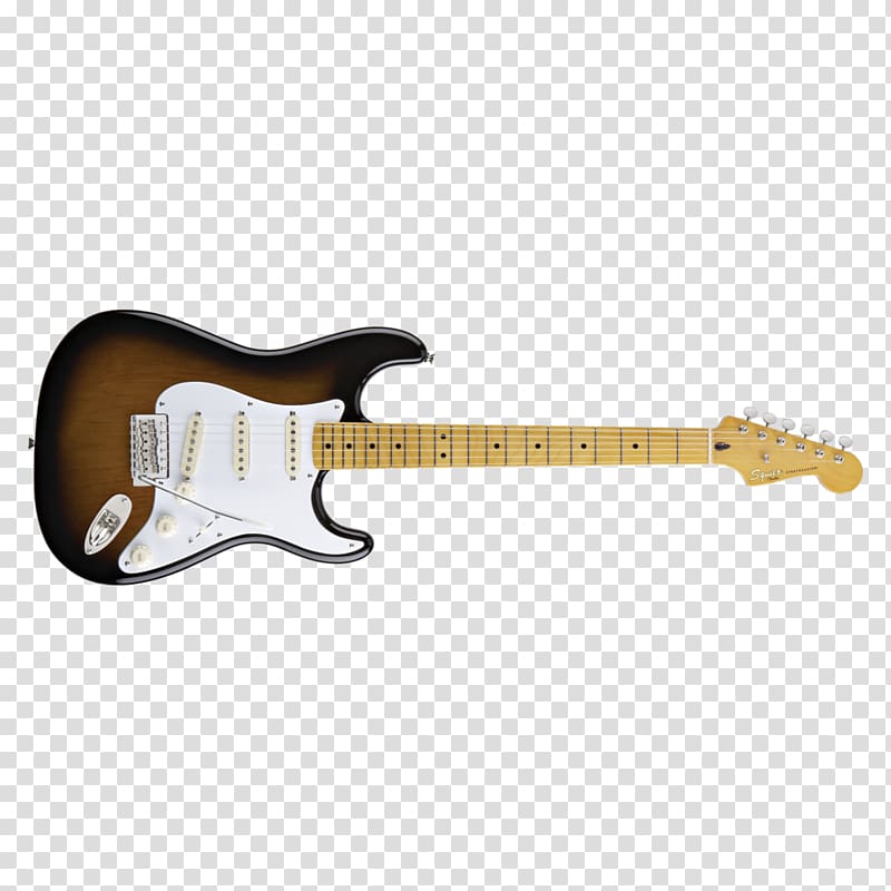 Fender Stratocaster Squier Sunburst Fingerboard Fender Musical Instruments Corporation, amplifier bass volume transparent background PNG clipart