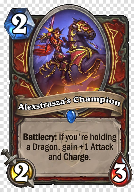 Hearthstone Alexstrasza\'s Champion Tempo Storm Fist of Jaraxxus Dragon Quest, hearthstone transparent background PNG clipart