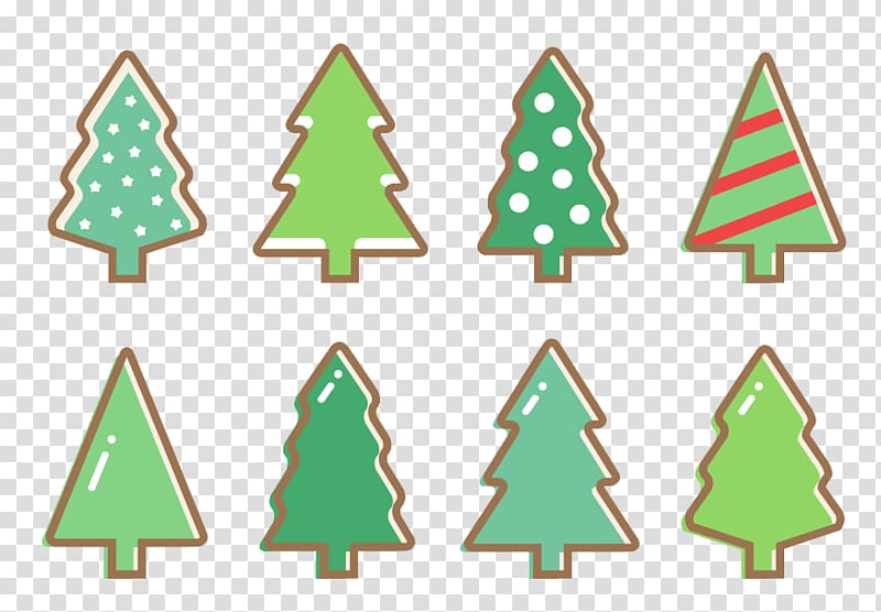 Christmas tree Christmas lights, cute hand-painted Christmas tree transparent background PNG clipart