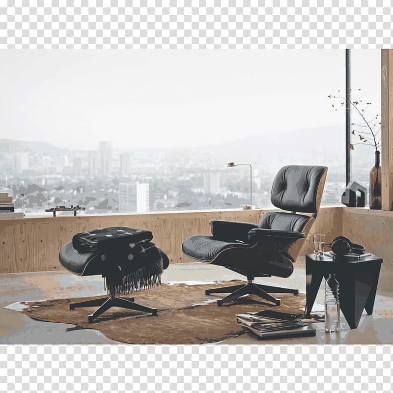Eames Lounge Chair Charles and Ray Eames Vitra, design transparent background PNG clipart