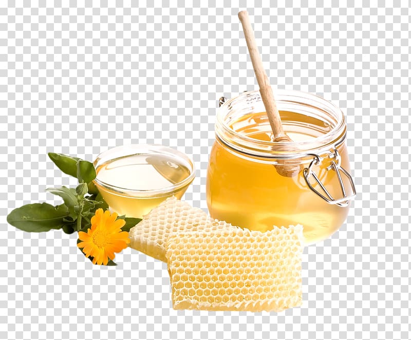 Honey bee Honey bee Honeycomb, Honey transparent background PNG clipart
