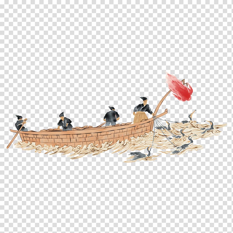 Fishing Fisherman Illustration, Background cartoon dragon boat festival transparent background PNG clipart
