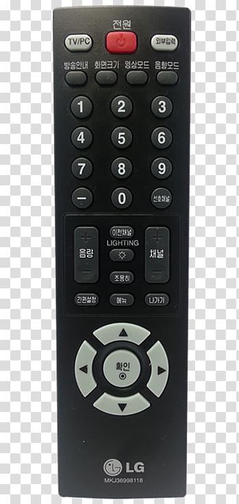 Remote Controls LG Electronics AV receiver Universal remote, lg tv transparent background PNG clipart