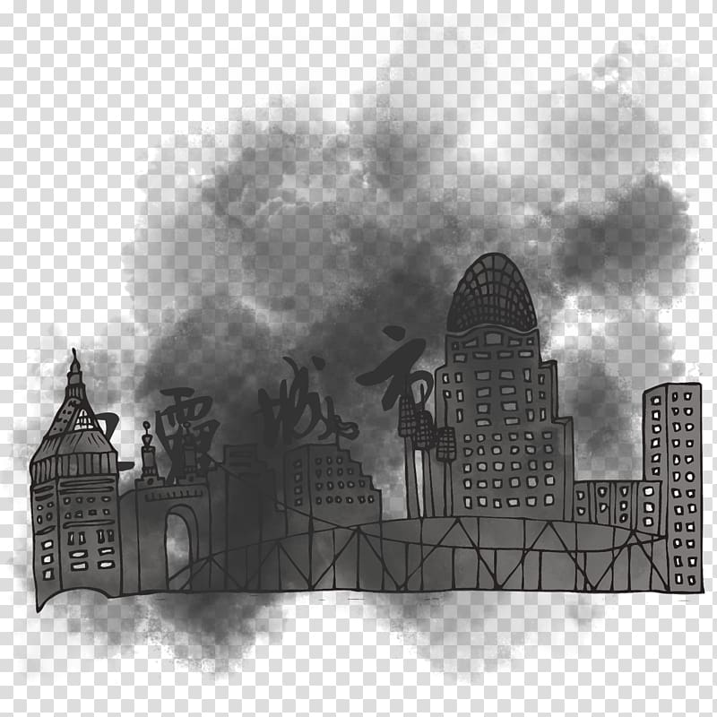 Air pollution Haze Computer file, Urban pollution transparent background PNG clipart