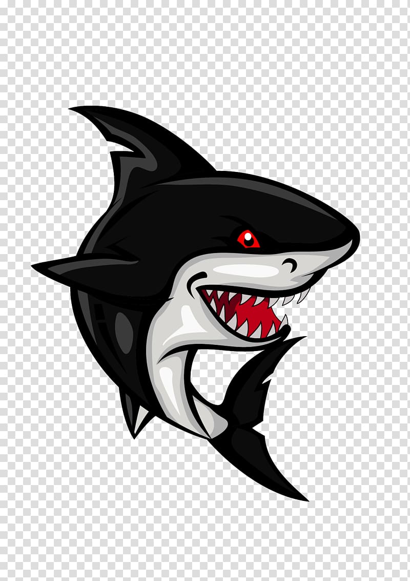 black and gray shark , Shark Cartoon , Shark transparent background PNG clipart