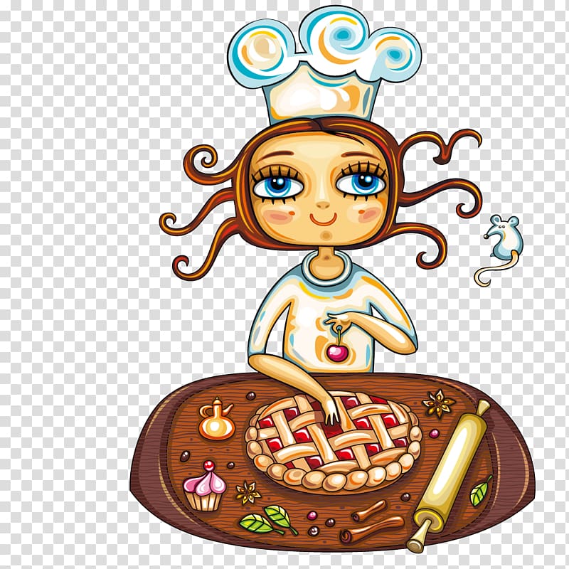 woman baking pie illustration, Pizza Cook , Do pizza cook transparent background PNG clipart