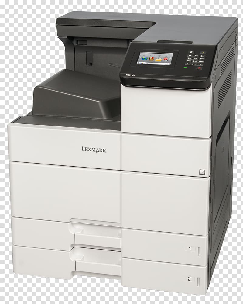 LEXMARK MS911de laser printer s/w Laser printing LEXMARK MS911de laser printer s/w Lexmark MS911DE Laser Printer 26Z0000, printer transparent background PNG clipart