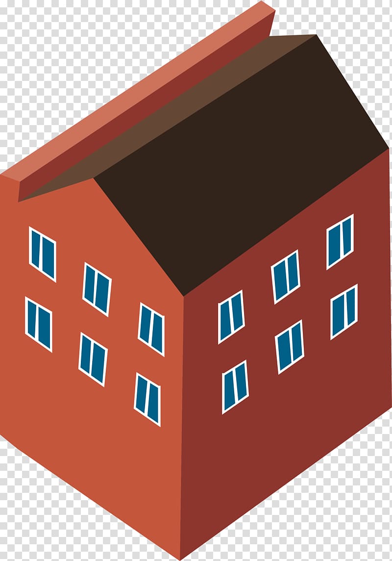 Building Architecture , Red little house transparent background PNG clipart