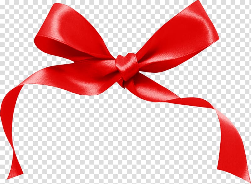 Gift box with red ribbon bow isolated on transparent background Stock  Vector | Adobe Stock