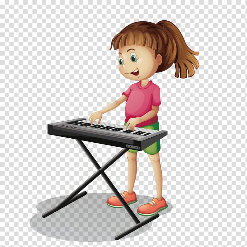 Musical instrument Keyboard Illustration, to play the keyboard transparent background PNG clipart