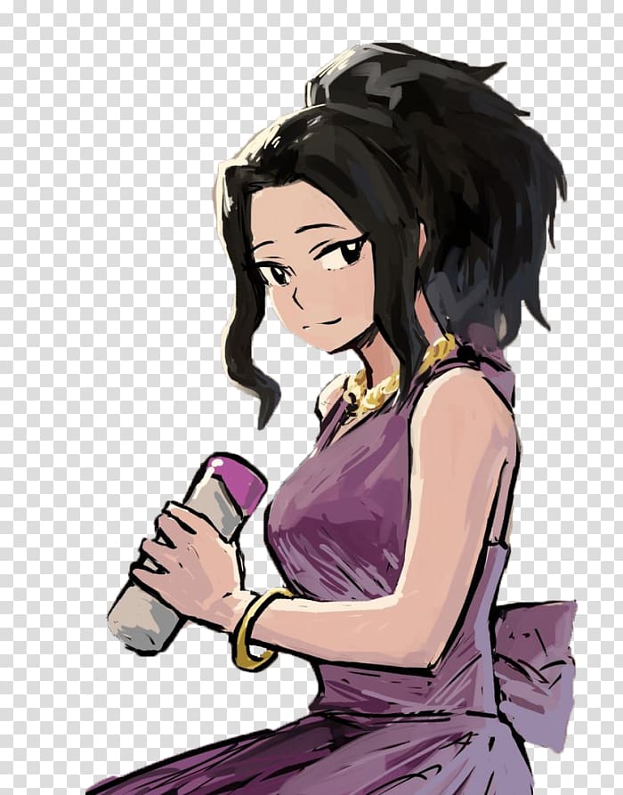 My Hero Academia Black hair Yaoi editor, Momo yaoyorozu transparent background PNG clipart