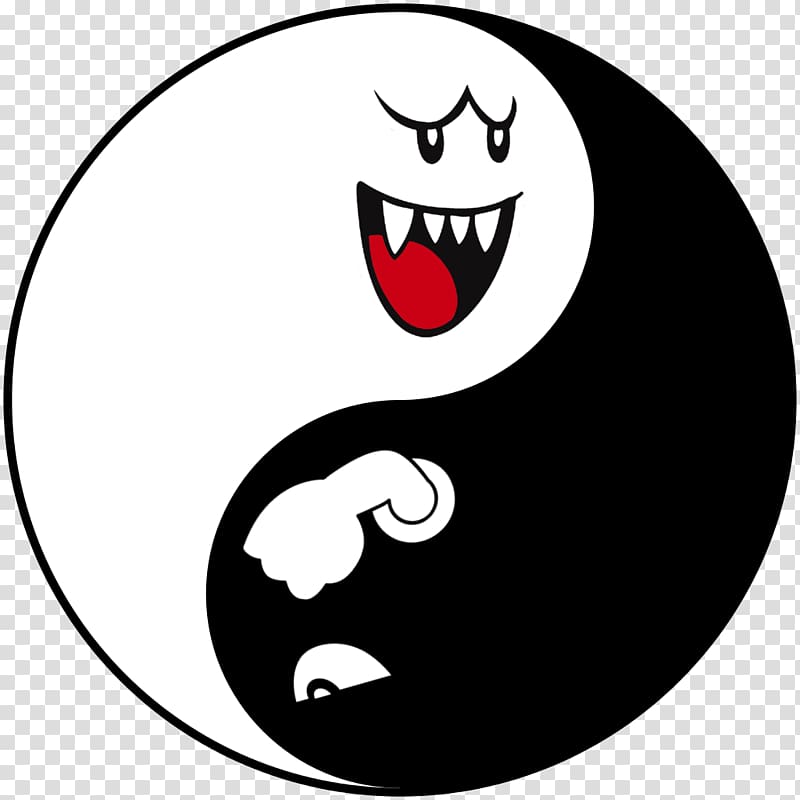 Bill Bala Mario Princess Daisy Boos Yin and yang, yin yang transparent background PNG clipart