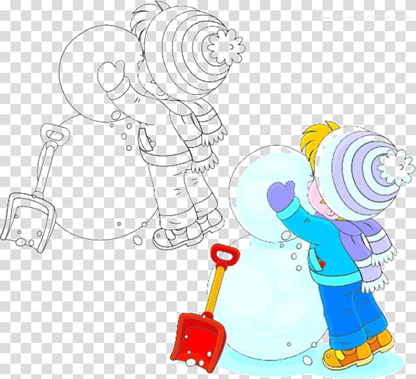 Snowman Illustration, Creative cartoon characters snowman transparent background PNG clipart