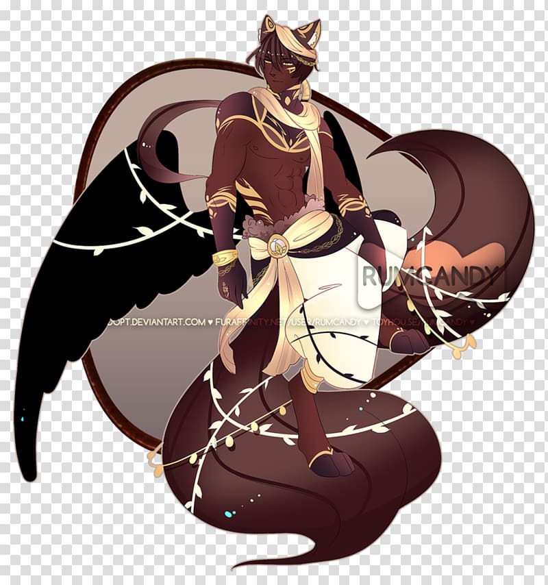 Animated cartoon Legendary creature, chocolate pattern transparent background PNG clipart