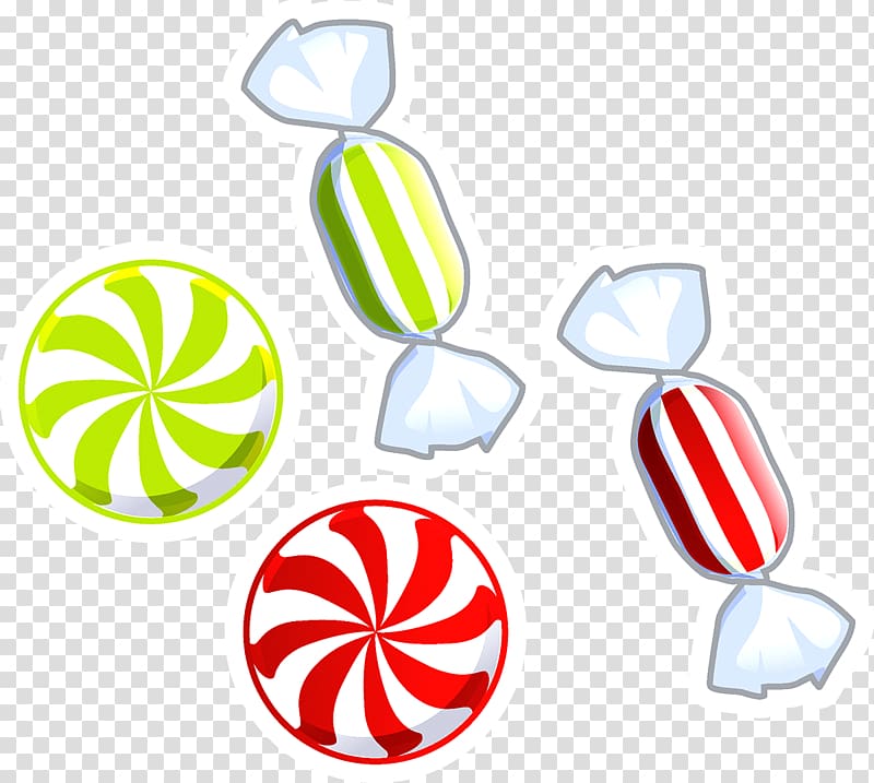 Peppermint Candy cane Lollipop, crystal sugar transparent background PNG clipart