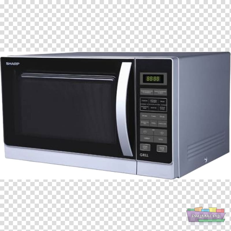 Microwave Ovens Sharp solo microwave oven Hardware/Electronic Sharp R-762SLM Microwave oven with grill R762SLM Sharp Carousel Countertop Microwave Oven, microwave transparent background PNG clipart