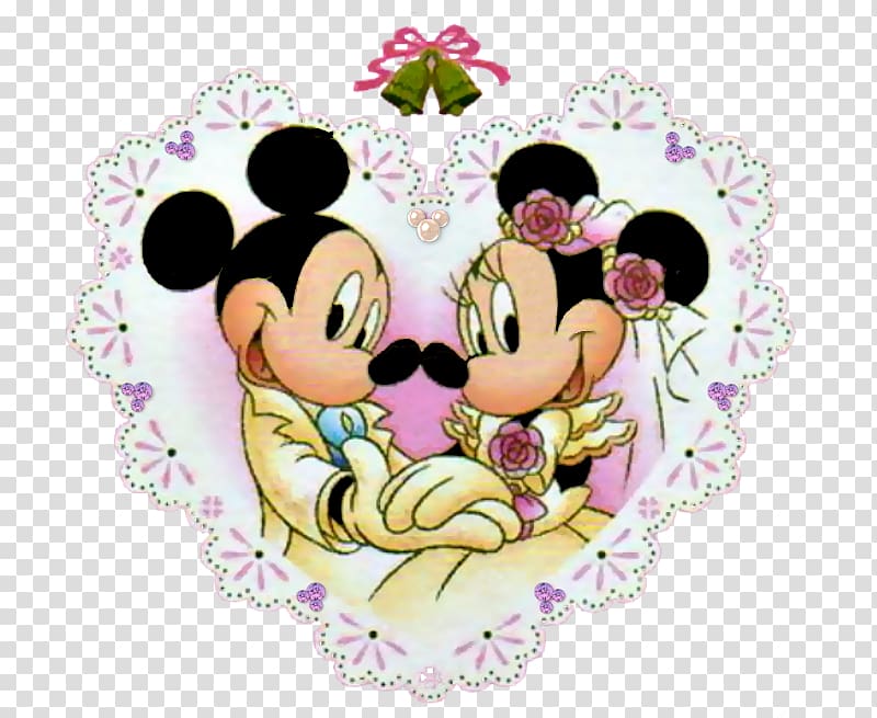 Mickey Mouse Minnie Mouse Oswald the Lucky Rabbit Wedding , noivos transparent background PNG clipart