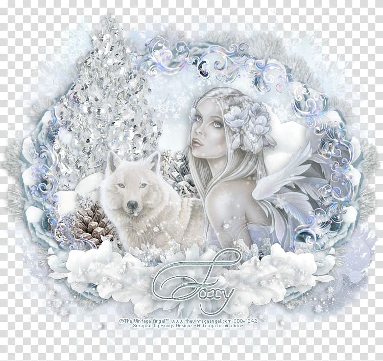 Desktop Frames Figurine Freezing Winter, fantasy winter background transparent background PNG clipart