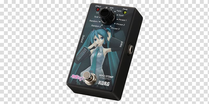 Effects Processors & Pedals Hatsune Miku KORG MIKU STOMP Guitar Musical Instruments, hatsune miku transparent background PNG clipart