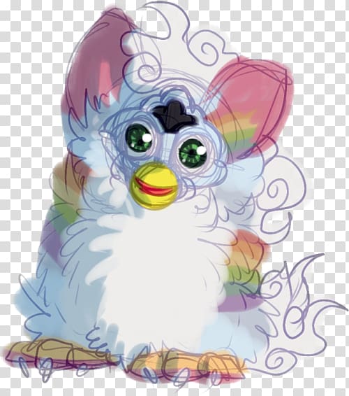 Owl Furby Mean Girls Rainbow Violet, owl transparent background PNG clipart