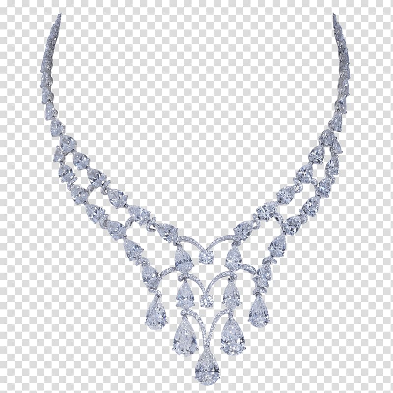 Necklace Choker Jewellery Leather Charms & Pendants, diamond Chain transparent background PNG clipart