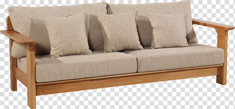 Loveseat Table Furniture Textile Couch, Fabric sofa transparent background PNG clipart